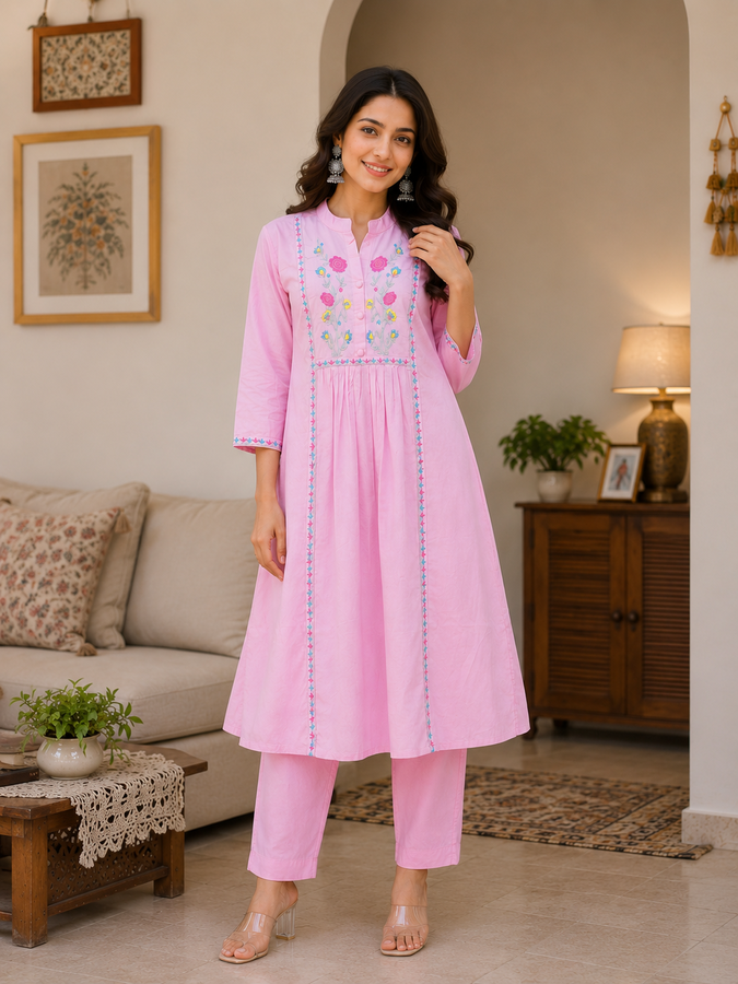 A Embroidered Co-ord Set