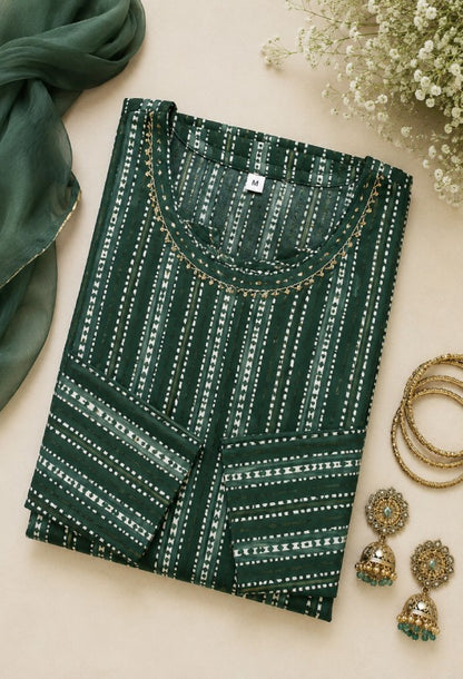 Floral Print Straight Kurta