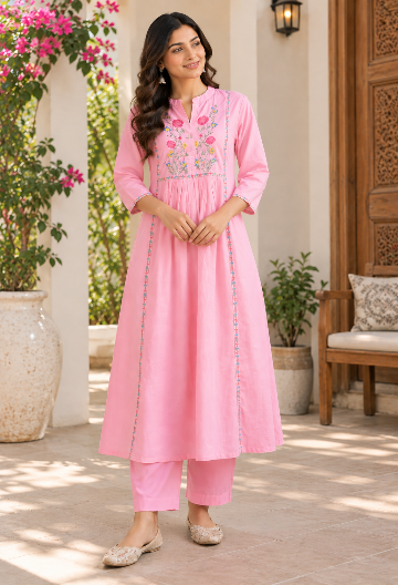 A Embroidered Co-ord Set