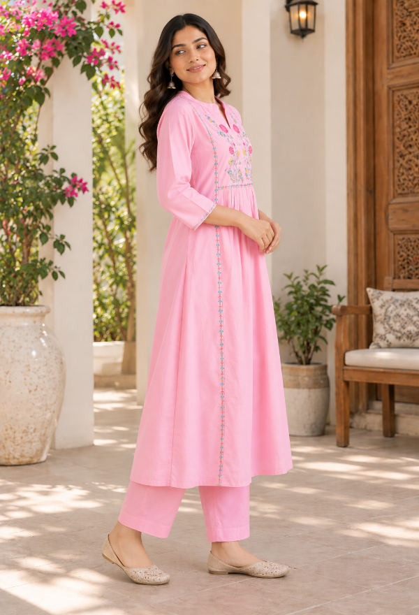 A Embroidered Co-ord Set