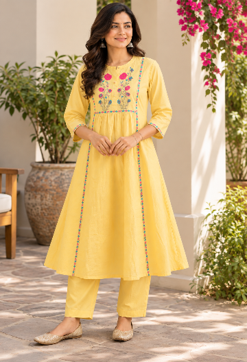 A Embroidered Co-ord Set