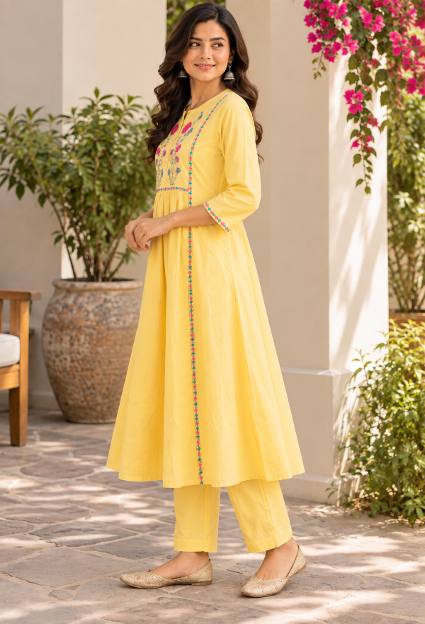 A Embroidered Co-ord Set