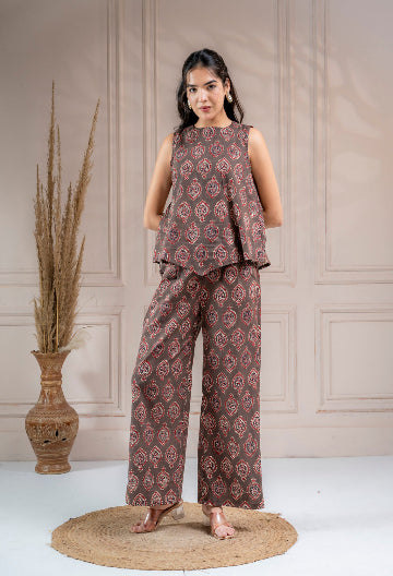 Ajrakh printed Co-ord set
