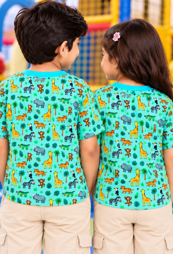 Safari Print T-Shirts for Kids