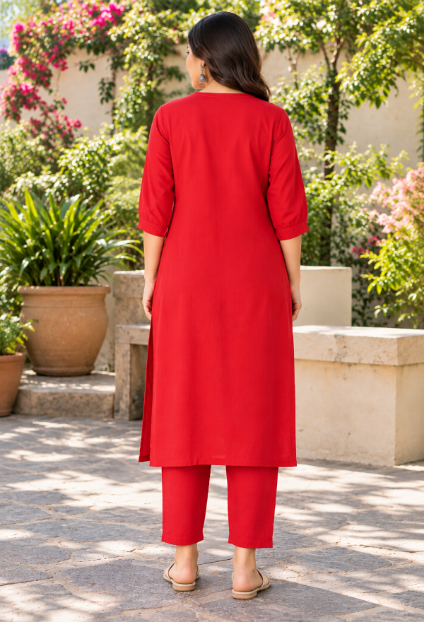 Animal Printed Straight Kurta Pant Set
