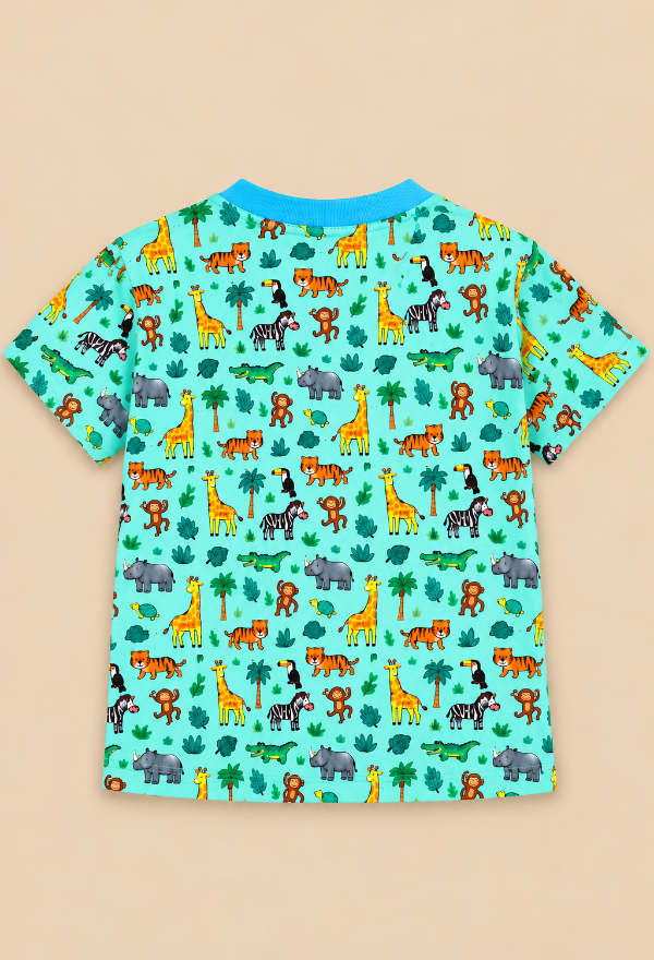 Safari Print T-Shirts for Kids