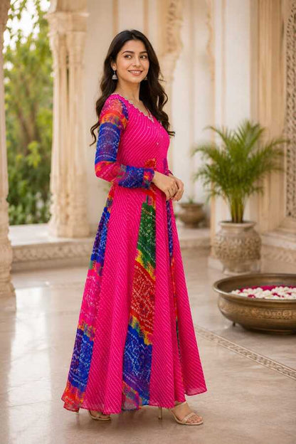A Vibrant Ethnic gown