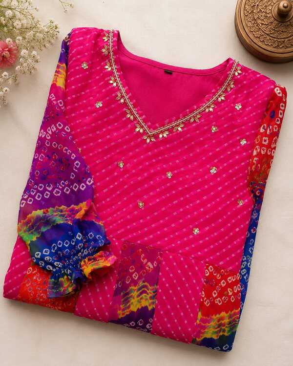 A Vibrant Ethnic gown
