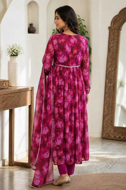 Floral Ensemble Anarkali Set