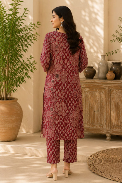 Co-ord Set with Gota Detail