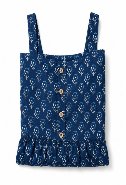 Top with Button-Down Detail