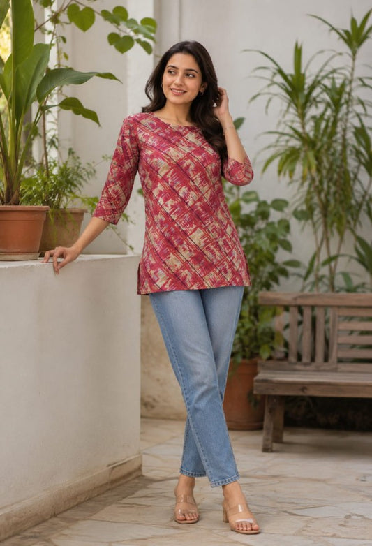Floral Print Kurta