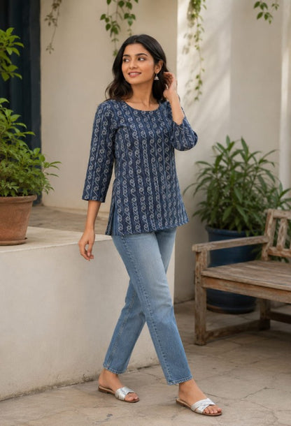 Floral Print Kurta