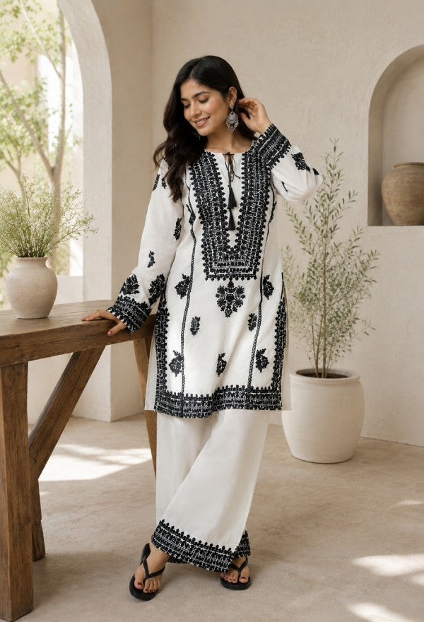 Embroidered Kurta Set