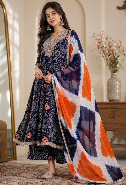 Bandhani Print Suit Set