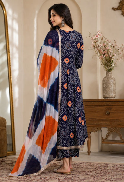 Bandhani Print Suit Set