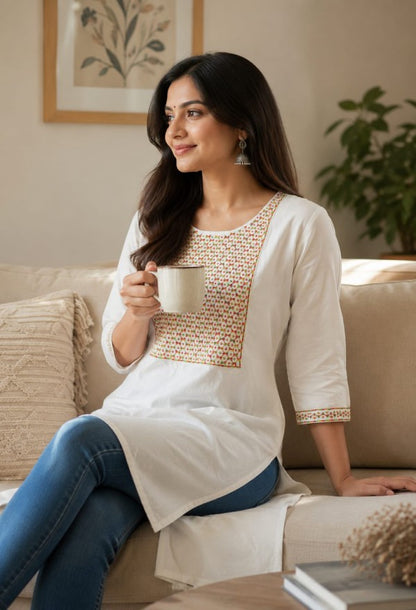 Embroidered Straight Kurta