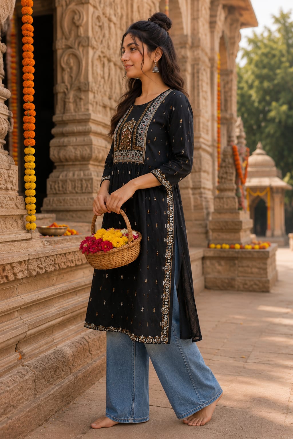 Elegant Embroidered Kurta