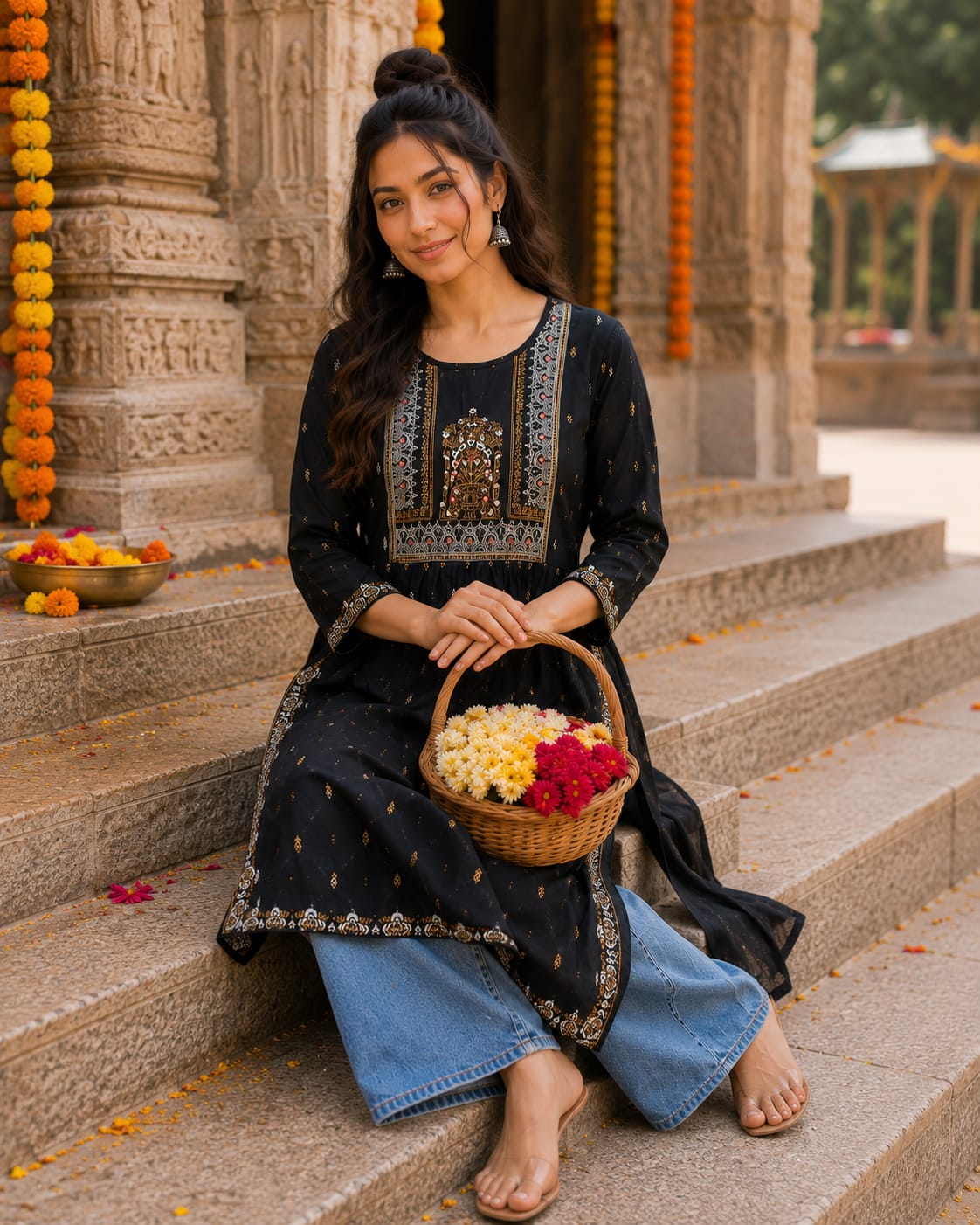Elegant Embroidered Kurta