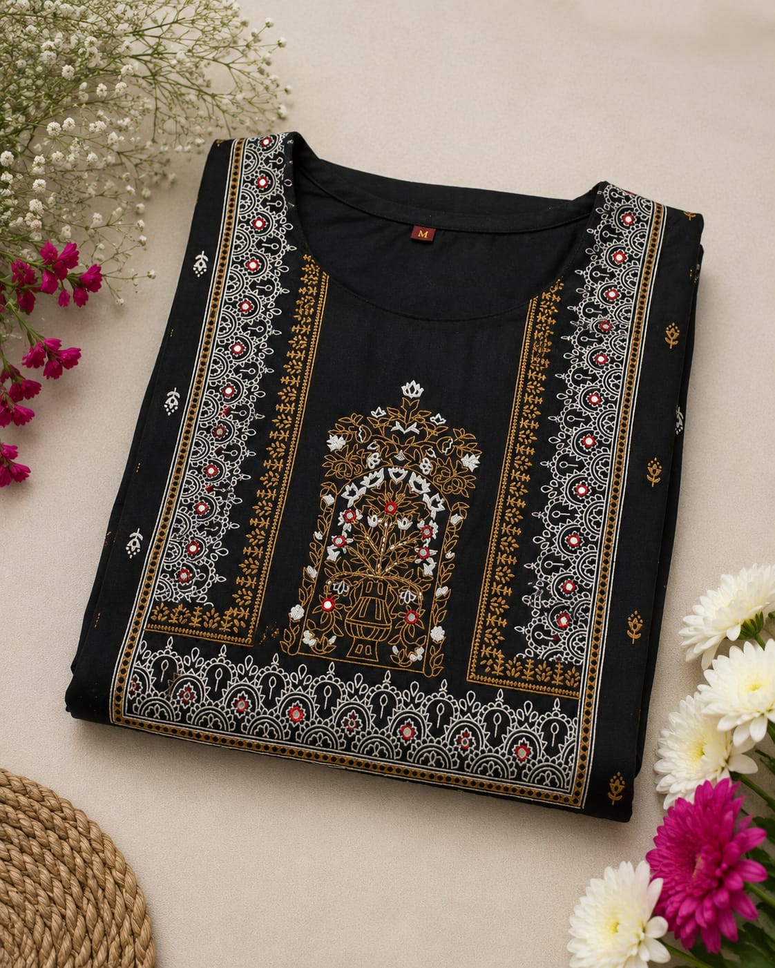 Elegant Embroidered Kurta