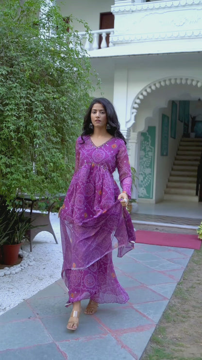 Bandhani Sharara Set