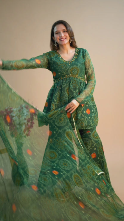 Bandhani Sharara Set