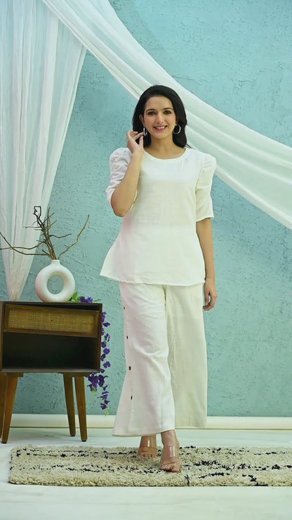 Pure White Co-Ord Set