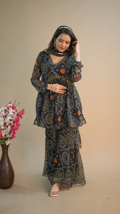 Bandhani Sharara Set